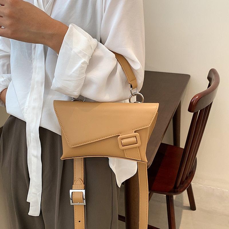 Emma Small Solid Flap Bag - Virago Wear - Handbags - Handbags