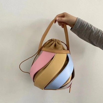 Fergie Retro Geometric Bucket Bag - Virago Wear - Handbags, New arrivals - Handbags