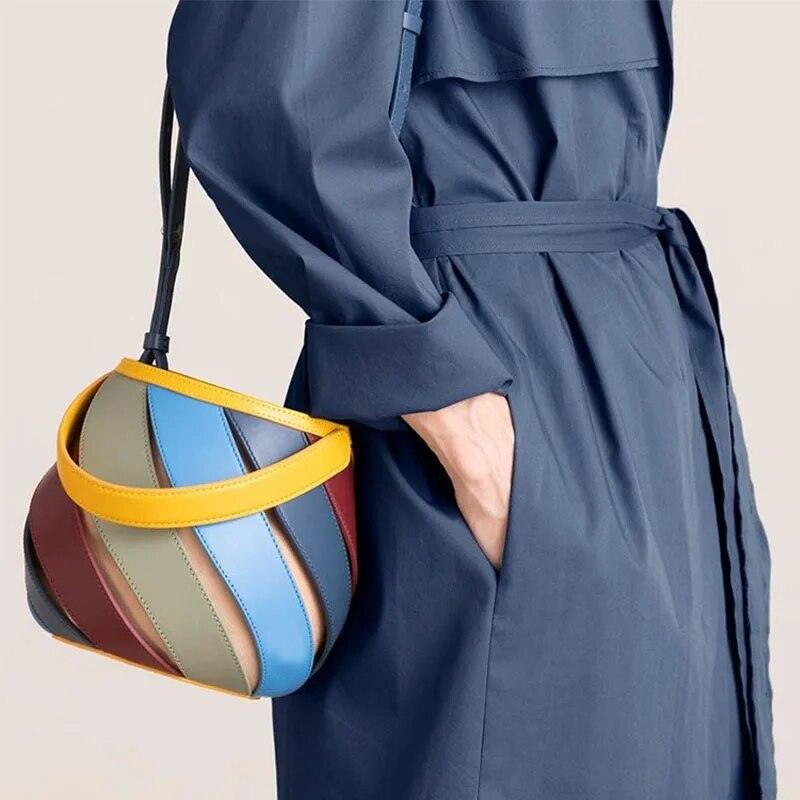 Fergie Retro Geometric Bucket Bag - Virago Wear - Handbags, New arrivals - Handbags