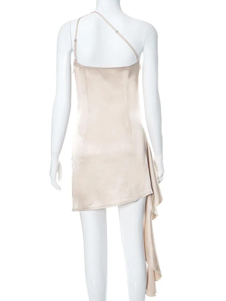 Griselda Diagonal Collar Dress - Virago Wear - Dresses, Mini Dress, New arrivals - Dresses