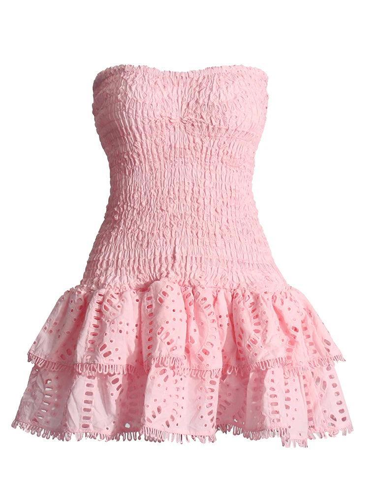 Lea Strapless Eyelet Dress Lea Strapless Eyelet Dress