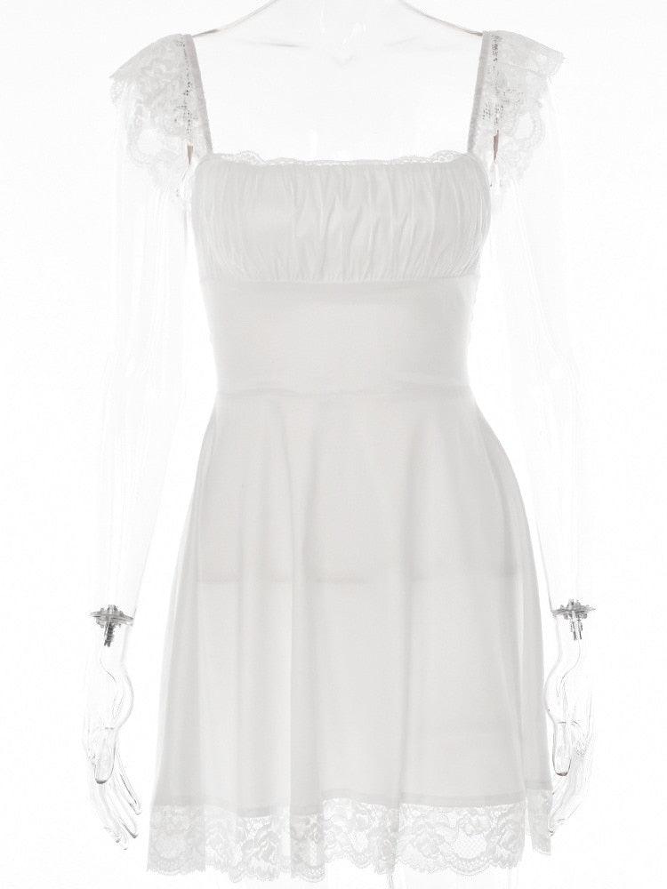 Lucía Lace Strap Mini Dress - Virago Wear - Dresses, Mini Dress - Dresses