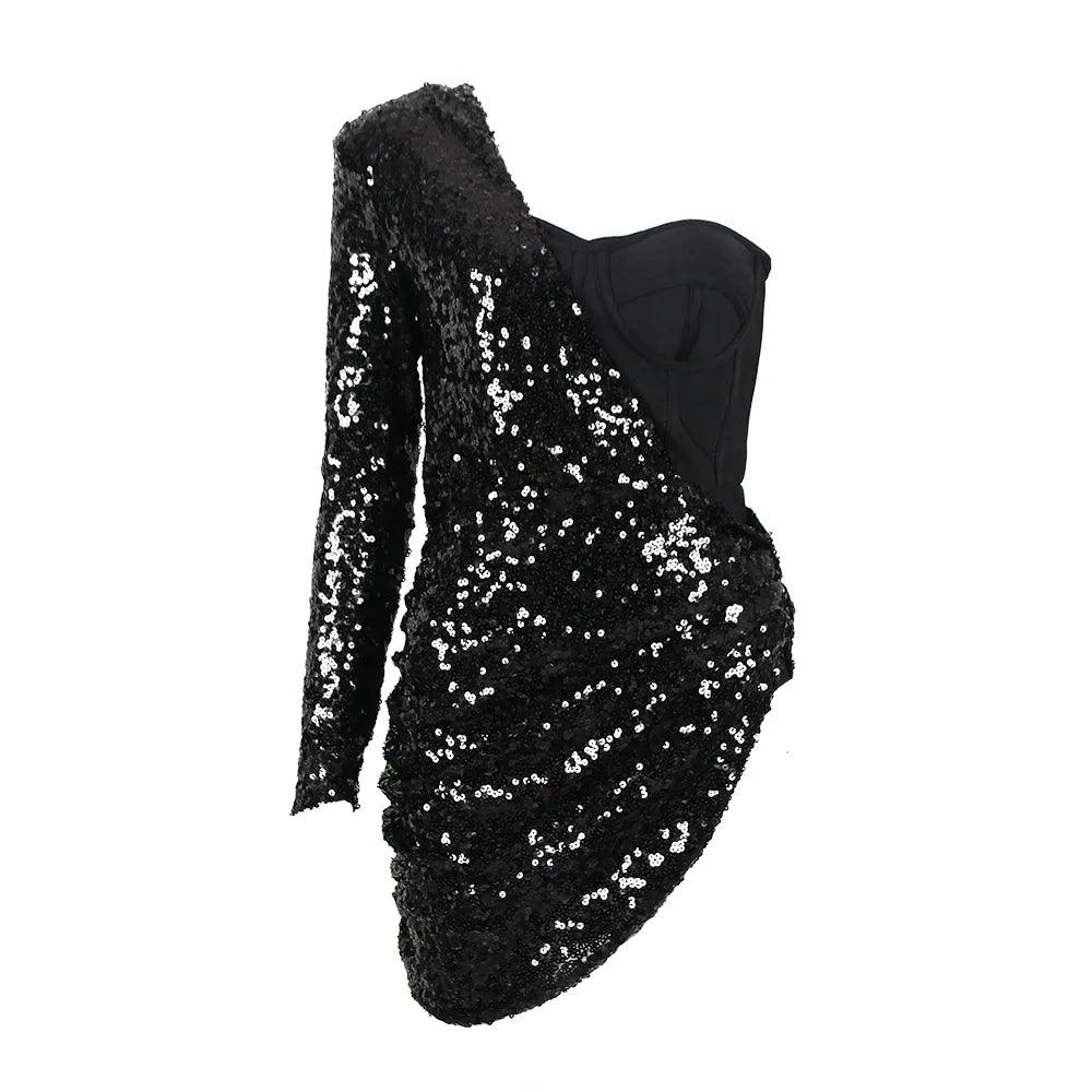 Nayeli Sequins Mini Dress - Virago Wear - Dresses, Mini Dress, New arrivals - Dresses