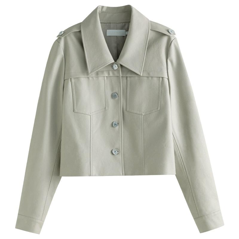 Selene PU Leather Retro Short Jacket - Virago Wear - Jackets, New arrivals, Outerwear - Jackets
