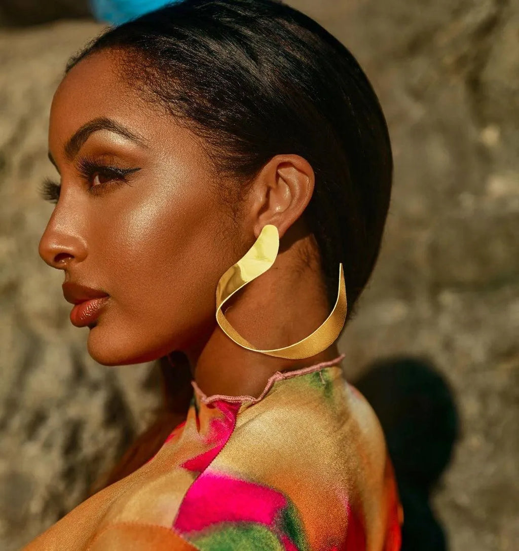 Sura Irregular Metal Stud Earrings - Virago Wear - Accessories, Earrings - Earrings