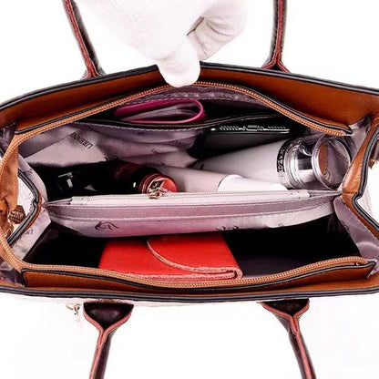 Adila Croc-effect Pu Leather Tote Bag - Virago Wear - Accessories, Handbags - Handbags