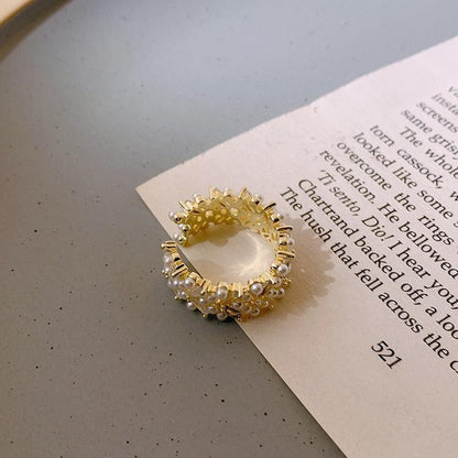 Aitana Pearl & Zircon Ring - Virago Wear - Accessories, Ring - Earrings