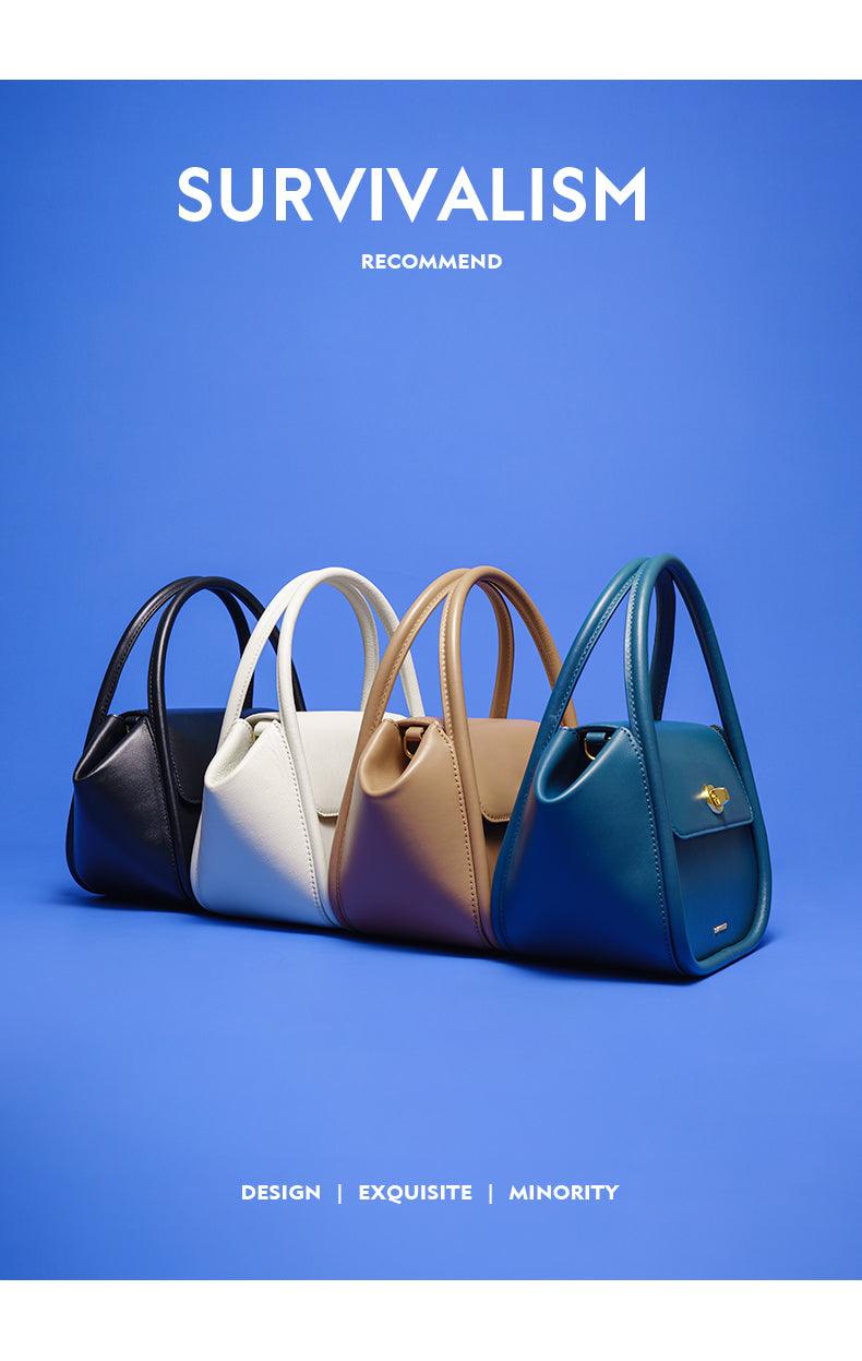 Bento Bafelli Leather Handbag - Virago Wear - Bafelli, Bags, Beige, Black, Brown, Crossbody, Handbags, Leather - Handbags