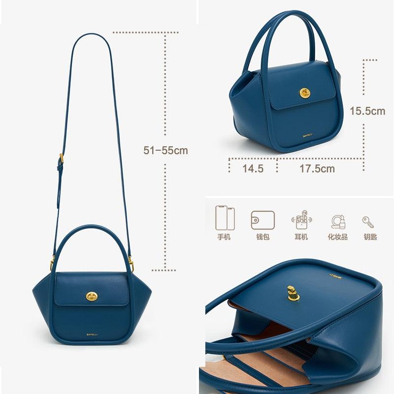 Bento Bafelli Leather Handbag - Virago Wear - Bafelli, Bags, Beige, Black, Brown, Crossbody, Handbags, Leather - Handbags