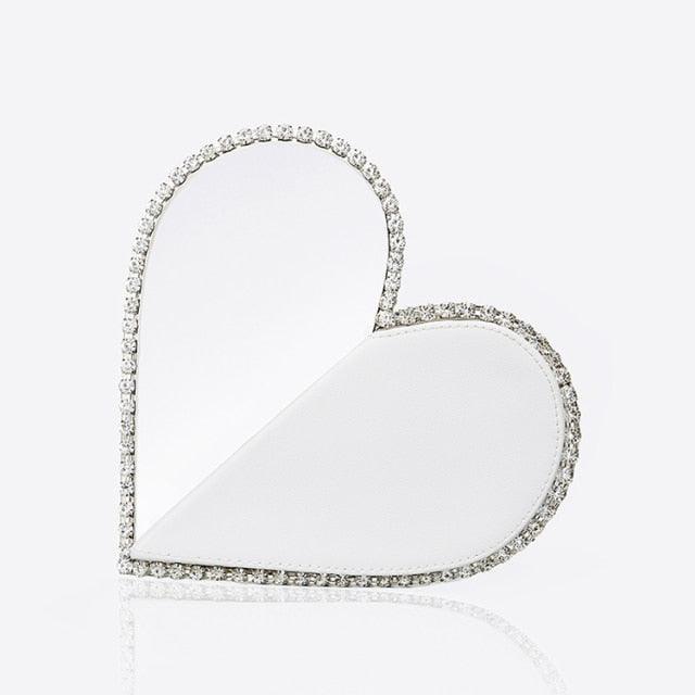 Diamond heart online clutch