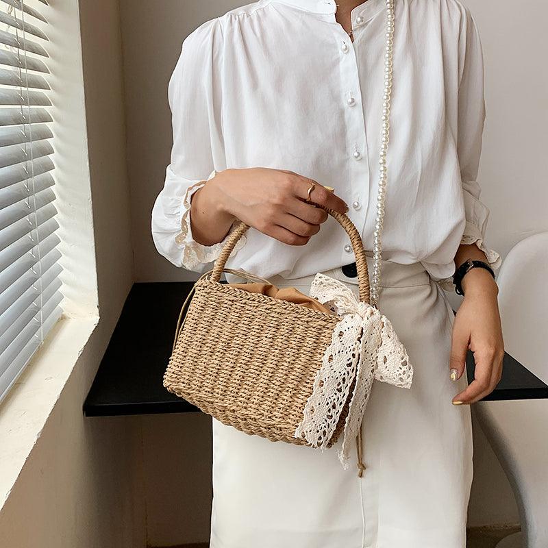 Maldives Pearl Straw Tote Virago Wear