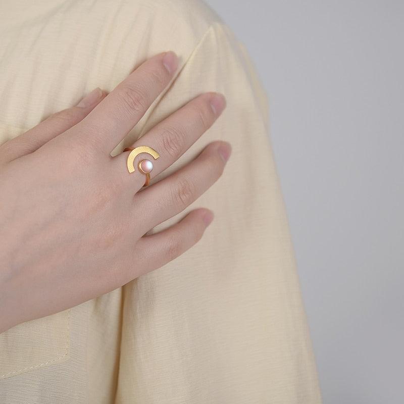 Moonlight Adjustable Ring - Virago Wear - Accessories, Adjustable, Gold, Ring, Rings, Silver, Sterling Silver - Rings